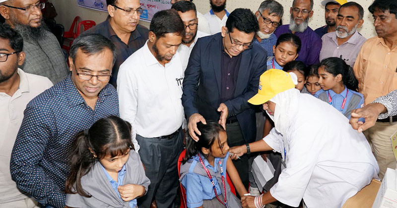 খুলনায় টাইফয়েড কনজুগেট ভ্যাকসিন ক্যাম্পেইন উদ্বোধন